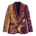 Brisbane Broncos NAIDOC Week 2026 Blazer Aboriginal Lizard Dot Painting - 50 Years of Deadly