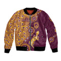 Brisbane Broncos NAIDOC Week 2026 Bomber Jacket Aboriginal Lizard Dot Painting - 50 Years of Deadly