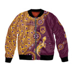 Brisbane Broncos NAIDOC Week 2026 Bomber Jacket Aboriginal Lizard Dot Painting - 50 Years of Deadly