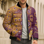 Brisbane Broncos NAIDOC Week 2026 Bomber Puffer Jacket Aboriginal Lizard Dot Painting - 50 Years of Deadly