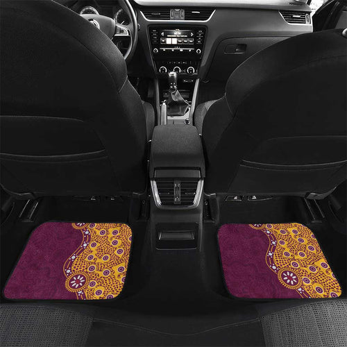 Brisbane Broncos NAIDOC Week 2026 Car Mats Aboriginal Lizard Dot Painting - 50 Years of Deadly