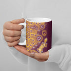 Brisbane Broncos NAIDOC Week 2026 Ceramic Mug Aboriginal Lizard Dot Painting - 50 Years of Deadly