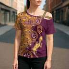 Brisbane Broncos NAIDOC Week 2026 Cross Shoulder Shirt Aboriginal Lizard Dot Painting - 50 Years of Deadly