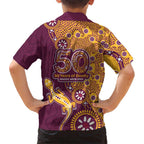 Brisbane Broncos NAIDOC Week 2026 Family Matching Tank Maxi Dress and Hawaiian Shirt Aboriginal Lizard Dot Painting - 50 Years of Deadly