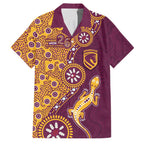 Brisbane Broncos NAIDOC Week 2026 Family Matching Tank Maxi Dress and Hawaiian Shirt Aboriginal Lizard Dot Painting - 50 Years of Deadly