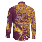 Brisbane Broncos NAIDOC Week 2026 Family Matching Tank Maxi Dress and Hawaiian Shirt Aboriginal Lizard Dot Painting - 50 Years of Deadly