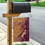 Brisbane Broncos NAIDOC Week 2026 Garden Flag Aboriginal Lizard Dot Painting - 50 Years of Deadly