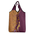 Brisbane Broncos NAIDOC Week 2026 Grocery Bag Aboriginal Lizard Dot Painting - 50 Years of Deadly