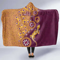 Brisbane Broncos NAIDOC Week 2026 Hooded Blanket Aboriginal Lizard Dot Painting - 50 Years of Deadly