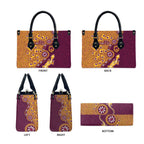 Brisbane Broncos NAIDOC Week 2026 Leather Bag Aboriginal Lizard Dot Painting - 50 Years of Deadly