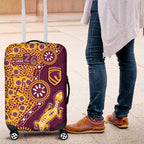 Brisbane Broncos NAIDOC Week 2026 Luggage Cover Aboriginal Lizard Dot Painting - 50 Years of Deadly