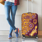 Brisbane Broncos NAIDOC Week 2026 Luggage Cover Aboriginal Lizard Dot Painting - 50 Years of Deadly