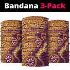Brisbane Broncos NAIDOC Week 2026 Neck Gaiter Aboriginal Lizard Dot Painting - 50 Years of Deadly