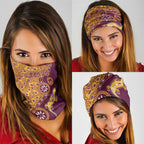 Brisbane Broncos NAIDOC Week 2026 Neck Gaiter Aboriginal Lizard Dot Painting - 50 Years of Deadly