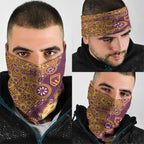 Brisbane Broncos NAIDOC Week 2026 Neck Gaiter Aboriginal Lizard Dot Painting - 50 Years of Deadly