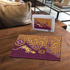 Brisbane Broncos NAIDOC Week 2026 Puzzle Aboriginal Lizard Dot Painting - 50 Years of Deadly