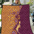 Brisbane Broncos NAIDOC Week 2026 Quilt Aboriginal Lizard Dot Painting - 50 Years of Deadly