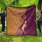 Brisbane Broncos NAIDOC Week 2026 Quilt Aboriginal Lizard Dot Painting - 50 Years of Deadly
