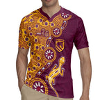 Brisbane Broncos NAIDOC Week 2026 Rugby Jersey Aboriginal Lizard Dot Painting - 50 Years of Deadly