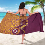 Brisbane Broncos NAIDOC Week 2026 Sarong Aboriginal Lizard Dot Painting - 50 Years of Deadly