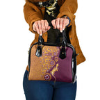Brisbane Broncos NAIDOC Week 2026 Shoulder Handbag Aboriginal Lizard Dot Painting - 50 Years of Deadly