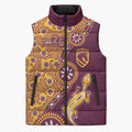 Brisbane Broncos NAIDOC Week 2026 Sleeveless Puffer Jacket Aboriginal Lizard Dot Painting - 50 Years of Deadly