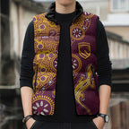 Brisbane Broncos NAIDOC Week 2026 Sleeveless Puffer Jacket Aboriginal Lizard Dot Painting - 50 Years of Deadly