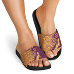 Brisbane Broncos NAIDOC Week 2026 Slide Sandals Aboriginal Lizard Dot Painting - 50 Years of Deadly