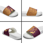 Brisbane Broncos NAIDOC Week 2026 Slide Sandals Aboriginal Lizard Dot Painting - 50 Years of Deadly