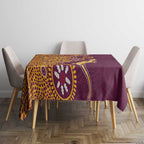 Brisbane Broncos NAIDOC Week 2026 Tablecloth Aboriginal Lizard Dot Painting - 50 Years of Deadly