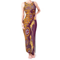 Brisbane Broncos NAIDOC Week 2026 Tank Maxi Dress Aboriginal Lizard Dot Painting - 50 Years of Deadly