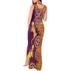Brisbane Broncos NAIDOC Week 2026 Tank Maxi Dress Aboriginal Lizard Dot Painting - 50 Years of Deadly