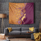 Brisbane Broncos NAIDOC Week 2026 Tapestry Aboriginal Lizard Dot Painting - 50 Years of Deadly