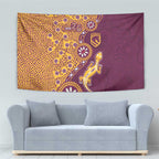Brisbane Broncos NAIDOC Week 2026 Tapestry Aboriginal Lizard Dot Painting - 50 Years of Deadly