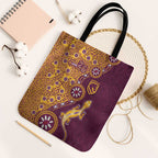 Brisbane Broncos NAIDOC Week 2026 Tote Bag Aboriginal Lizard Dot Painting - 50 Years of Deadly