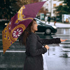 Brisbane Broncos NAIDOC Week 2026 Umbrella Aboriginal Lizard Dot Painting - 50 Years of Deadly