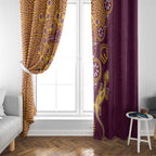 Brisbane Broncos NAIDOC Week 2026 Window Curtain Aboriginal Lizard Dot Painting - 50 Years of Deadly