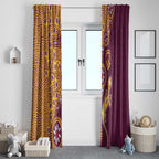 Brisbane Broncos NAIDOC Week 2026 Window Curtain Aboriginal Lizard Dot Painting - 50 Years of Deadly