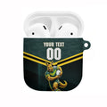 Personalised Kangaroos Rugby AirPods Case Australia Rugby Mascot Green Gold Sport