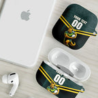 Personalised Kangaroos Rugby AirPods Case Australia Rugby Mascot Green Gold Sport