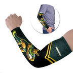Personalised Kangaroos Rugby Arm Sleeves Australia Rugby Mascot Green Gold Sport