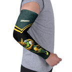 Personalised Kangaroos Rugby Arm Sleeves Australia Rugby Mascot Green Gold Sport