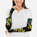 Personalised Kangaroos Rugby Arm Sleeves Australia Rugby Mascot Green Gold Sport