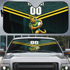 Personalised Kangaroos Rugby Auto Sun Shade Australia Rugby Mascot Green Gold Sport