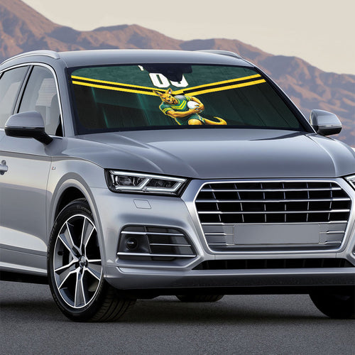 Personalised Kangaroos Rugby Auto Sun Shade Australia Rugby Mascot Green Gold Sport