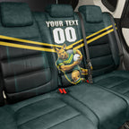 Personalised Kangaroos Rugby Back Car Seat Cover Australia Rugby Mascot Green Gold Sport