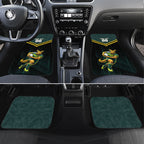 Personalised Kangaroos Rugby Car Mats Australia Rugby Mascot Green Gold Sport