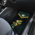 Personalised Kangaroos Rugby Car Mats Australia Rugby Mascot Green Gold Sport