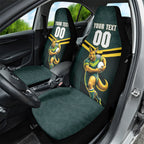 Personalised Kangaroos Rugby Car Seat Cover Australia Rugby Mascot Green Gold Sport