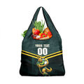 Personalised Kangaroos Rugby Grocery Bag Australia Rugby Mascot Green Gold Sport